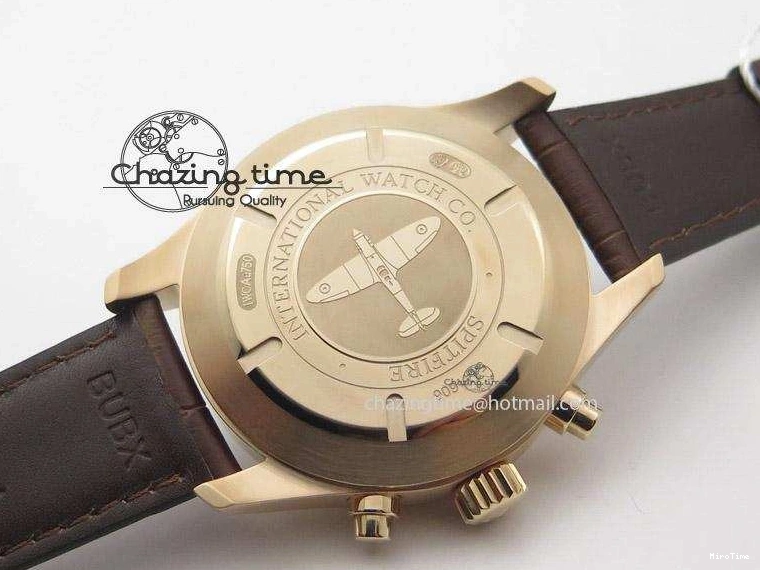 MIROTIME 0522 Pilot Chrono RG 3878 ZF Best Edition Grey Dial On Brown Leather Strap A UrbanChic 7330